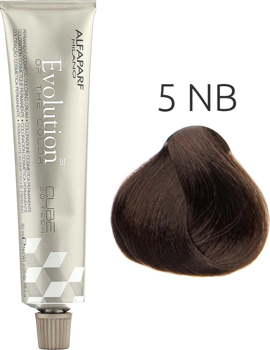 Alfaparf Evolution of the Color CUBE hajfesték - 5NB 60ml Light Warm Natural Brown képe 2